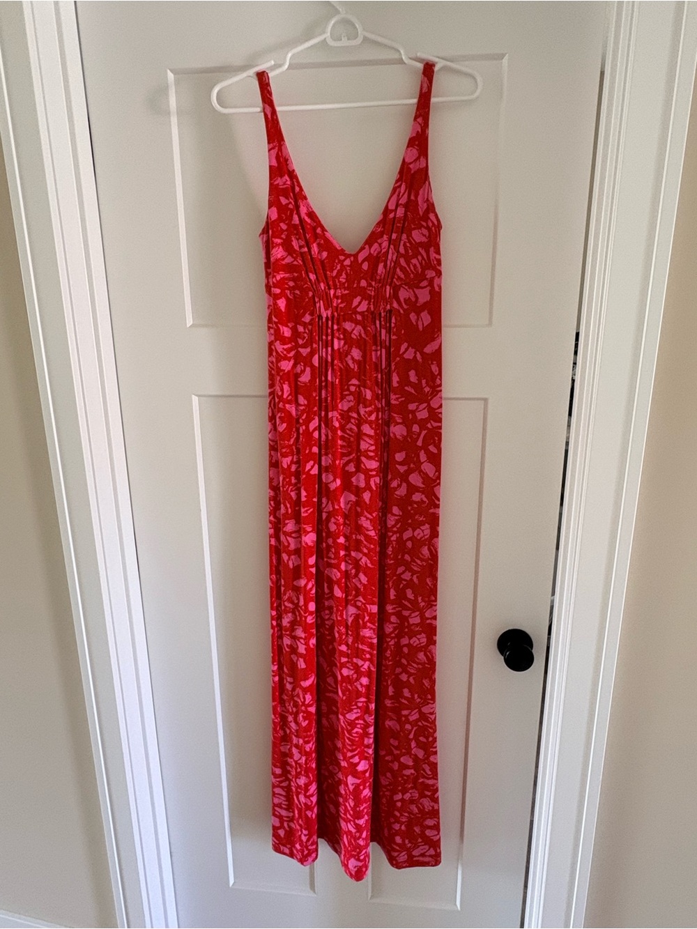 Red & Pink Maxi Dress - CAbi size Small.